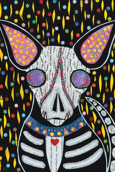 Chihuahua Love by Teal Buehler metal wall art