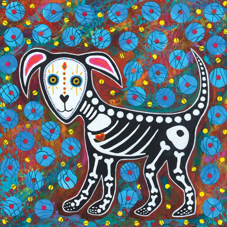 Day Of Dead Dog by Teal Buehler wall art