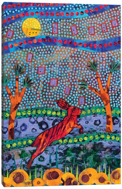 Desert Dreams Canvas Art Print - Teal Buehler
