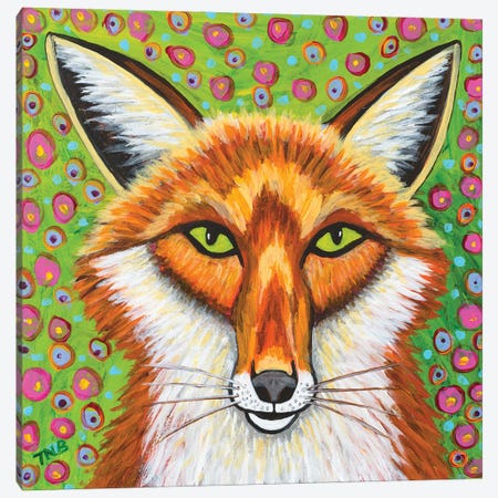 Foxy Canvas Print #TBH49} by Teal Buehler Canvas Wall Art