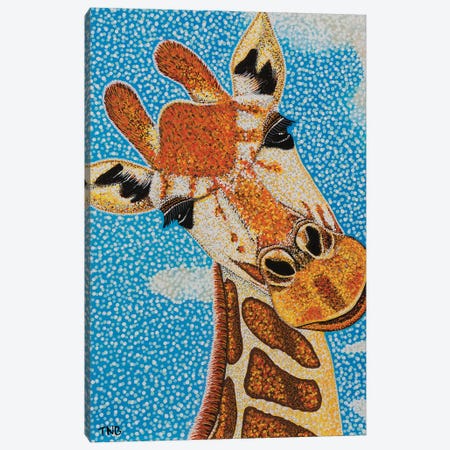 Giraffe Canvas Print #TBH50} by Teal Buehler Canvas Art Print