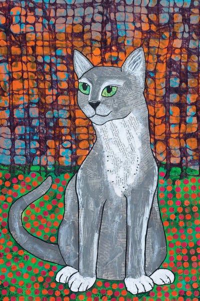 Happy Cat by Teal Buehler acrylic art print