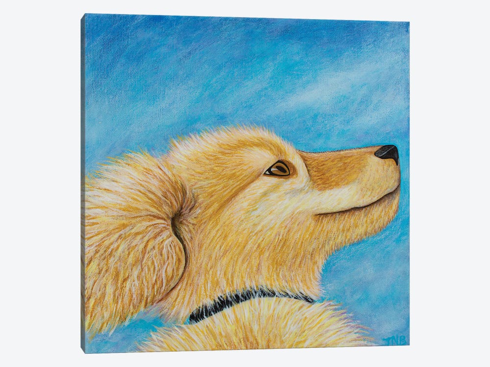 Happy Dog by Teal Buehler 1-piece Canvas Art Print