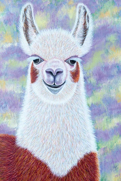 Llamas & Alpacas: Lavender Llama by Teal Buehler