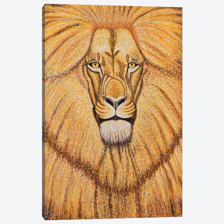Lion Canvas Print #TBH63} by Teal Buehler Canvas Artwork