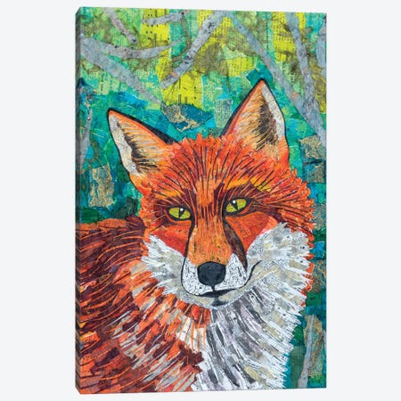 Lone Fox Canvas Print #TBH64} by Teal Buehler Canvas Art Print