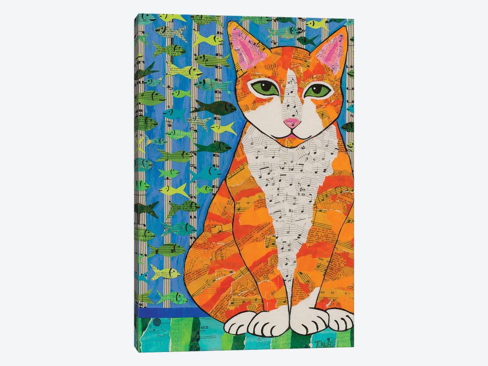 Marmalade Cat by Teal Buehler 1-piece Canvas Art Print
