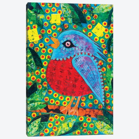 Morning Songbird Canvas Print #TBH71} by Teal Buehler Canvas Art Print