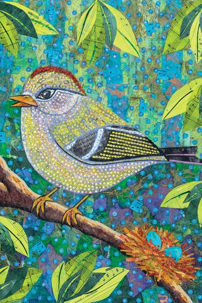 Mother Bird by Teal Buehler metal wall art