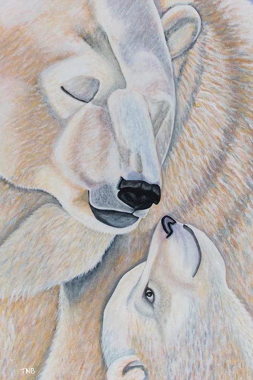 Polar Bear Love by Teal Buehler wall art