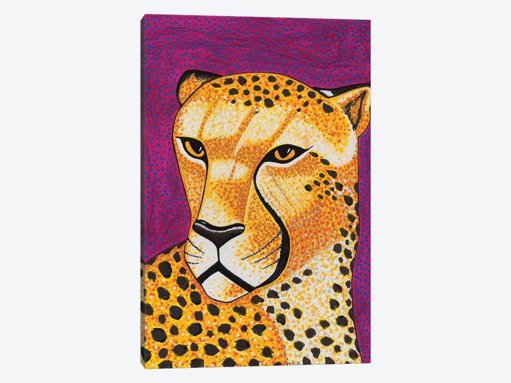 Purple Cheetah by Teal Buehler 1-piece Canvas Artwork