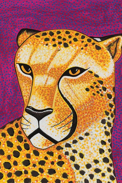 Teal Buehler: Purple Cheetah by Teal Buehler