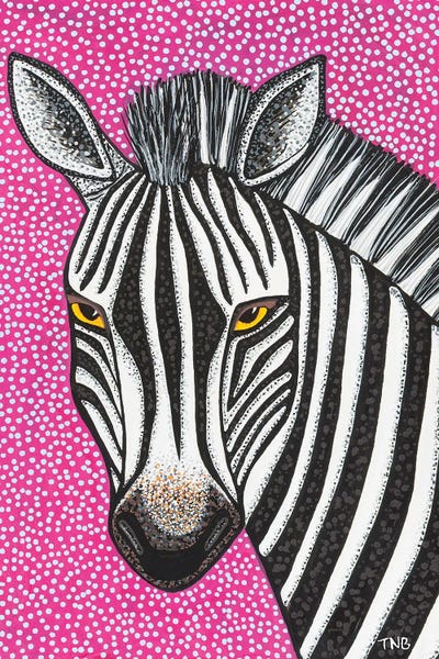 Purple Zebra by Teal Buehler acrylic art print
