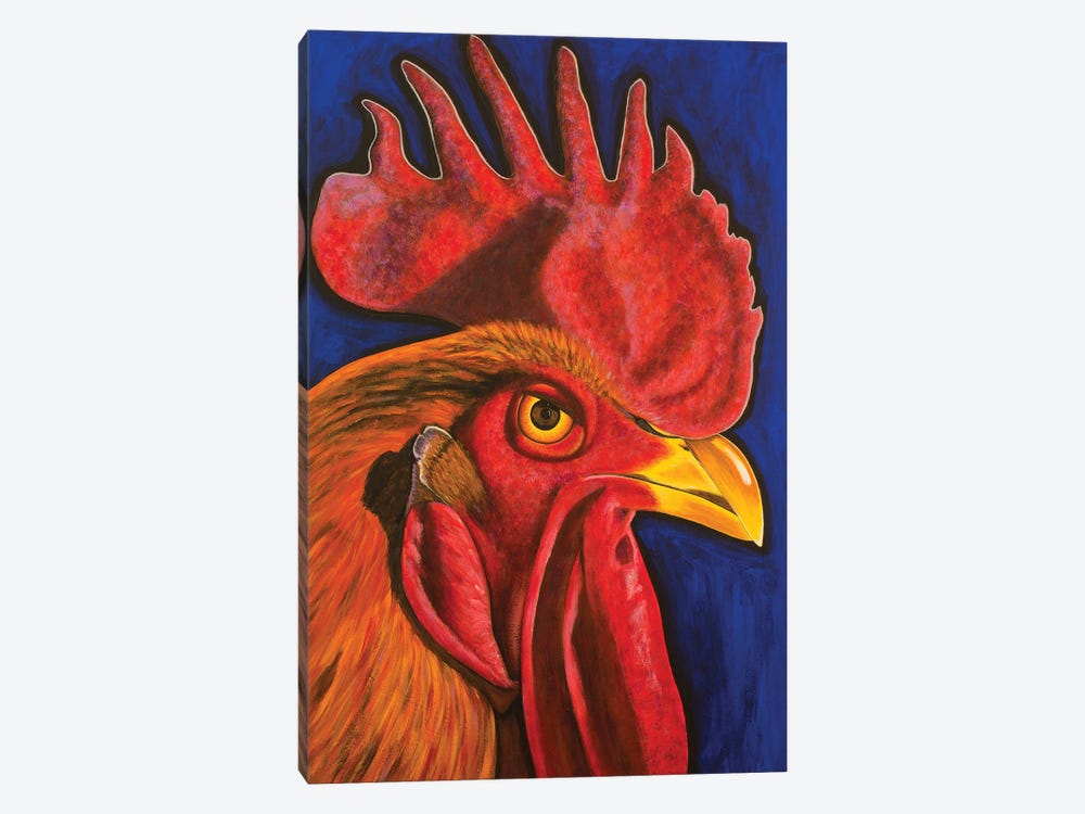 Red Rooster by Teal Buehler 1-piece Canvas Artwork