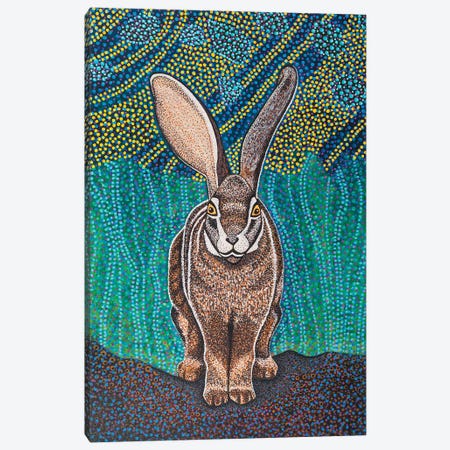 Riverine Rabbit Canvas Print #TBH86} by Teal Buehler Canvas Art Print