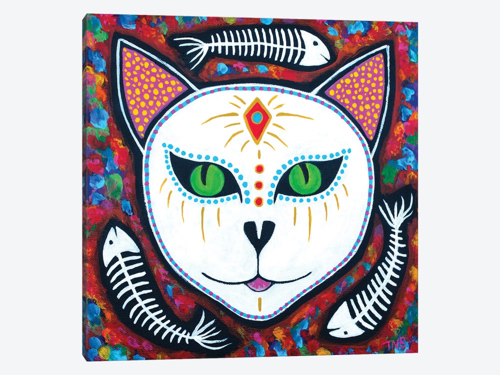 Sacred Cat by Teal Buehler 1-piece Canvas Wall Art