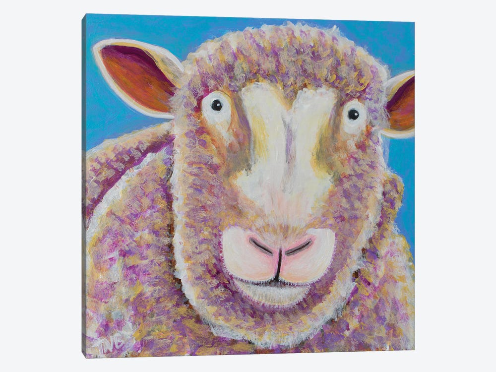 Sheep by Teal Buehler 1-piece Canvas Artwork