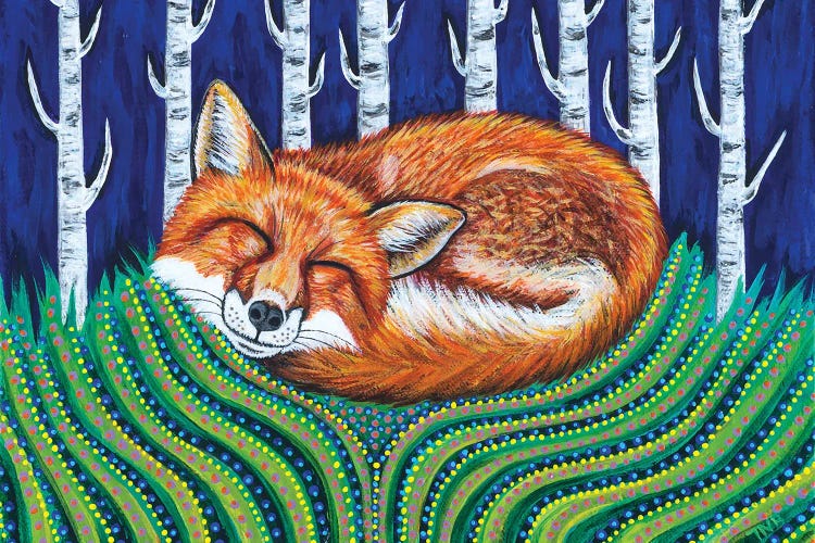 Sleeping Fox by Teal Buehler wall art