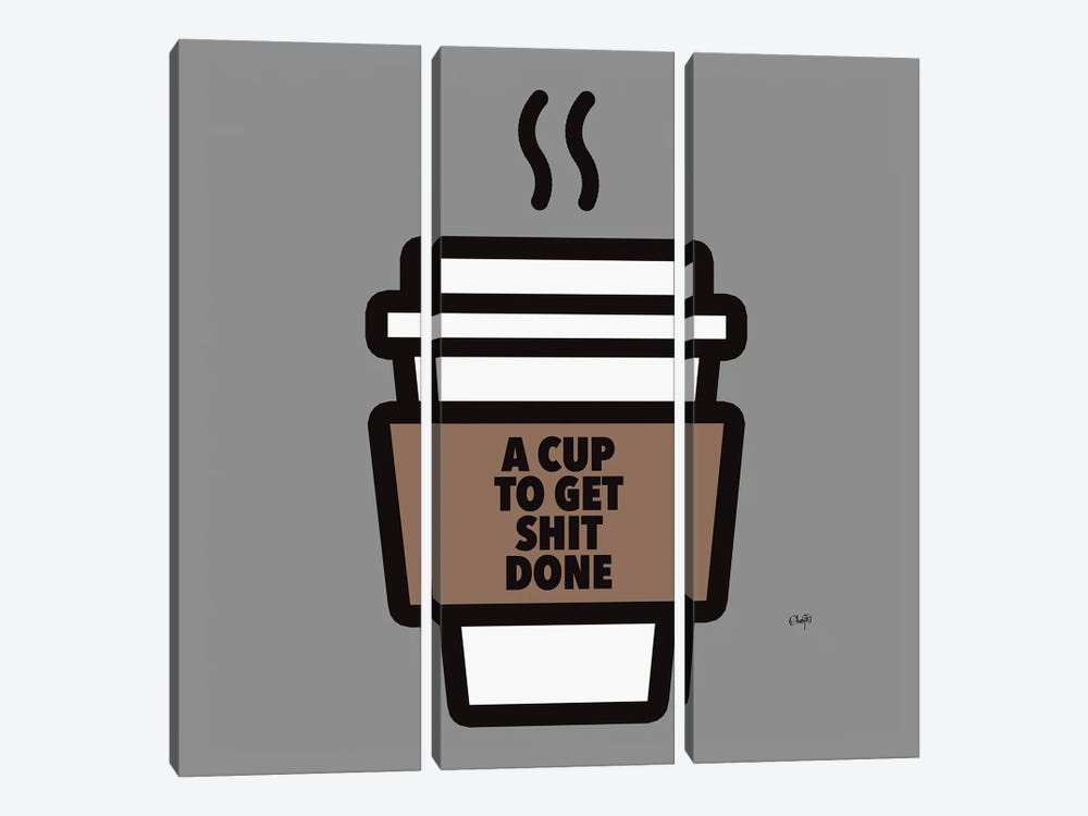 A Cup Of Coffee by Ohab TBJ 3-piece Canvas Wall Art