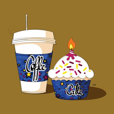 Coffee And Cupcake by Ohab TBJ acrylic art print