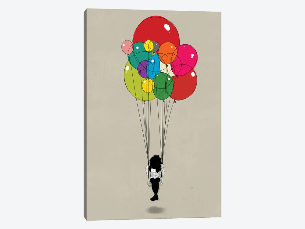 Flying Girl by Ohab TBJ 1-piece Canvas Art Print