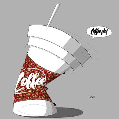 Coffee Please by Ohab TBJ acrylic art print