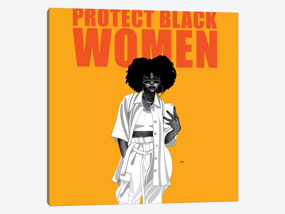 Protect Black Women by Ohab TBJ 1-piece Art Print