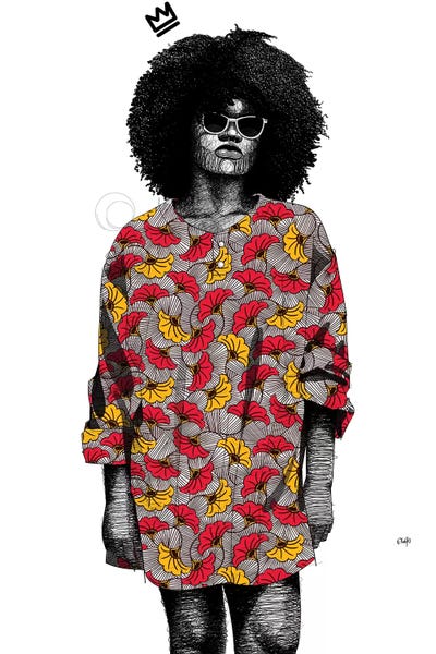 Quirky Black Girl III by Ohab TBJ acrylic art print