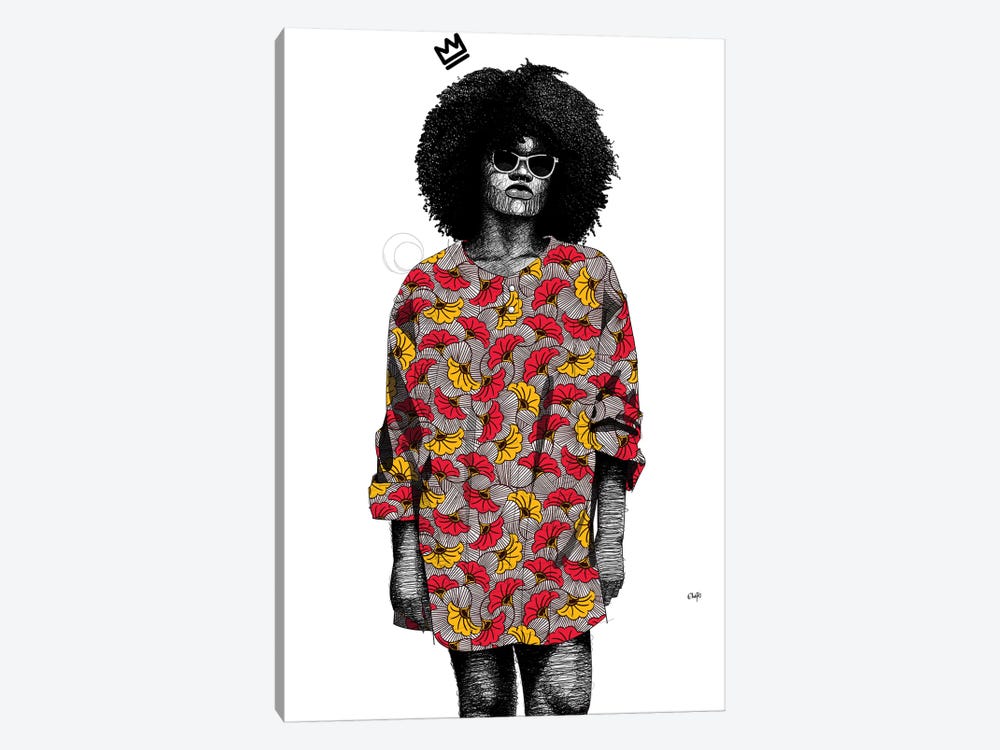 Quirky Black Girl III by Ohab TBJ 1-piece Art Print