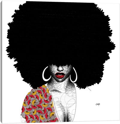 Uloaku Canvas Art Print - #BlackGirlMagic