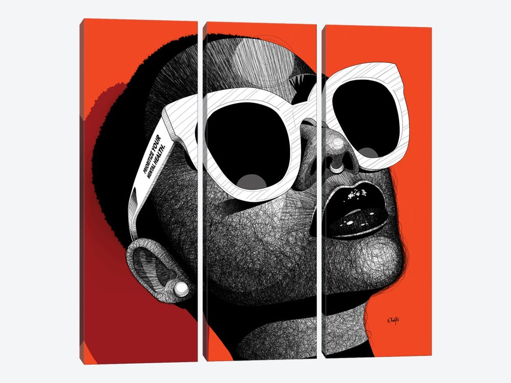Unbothered II by Ohab TBJ 3-piece Canvas Art