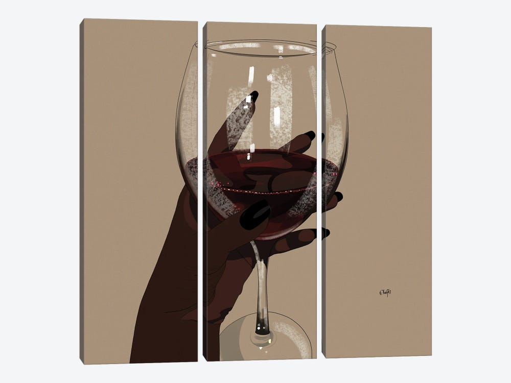 Pour Me A Glass by Ohab TBJ 3-piece Canvas Print