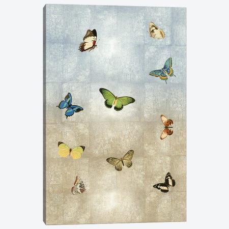 Butterflies Meet Up I Canvas Print #TBK2} by Tina Blakely Canvas Art