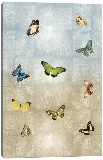 Butterflies Meet Up I Canvas Art Print - Monarch Metamorphosis