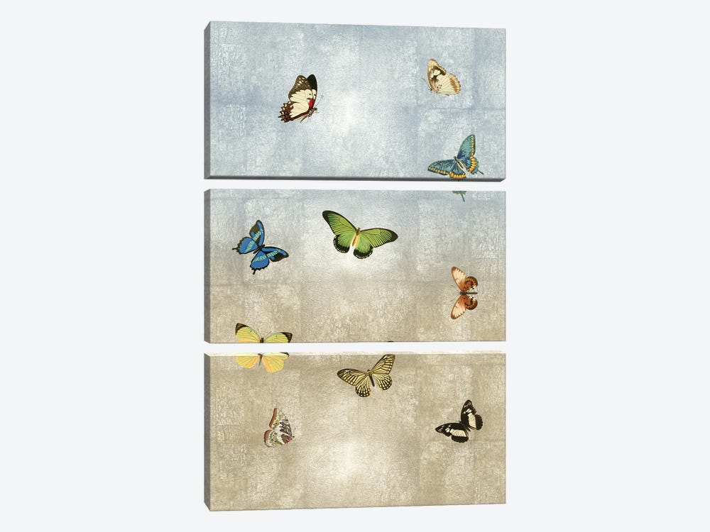 Butterflies Meet Up I by Tina Blakely 3-piece Canvas Print