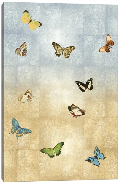 Butterflies Meet Up II Canvas Art Print - Monarch Metamorphosis