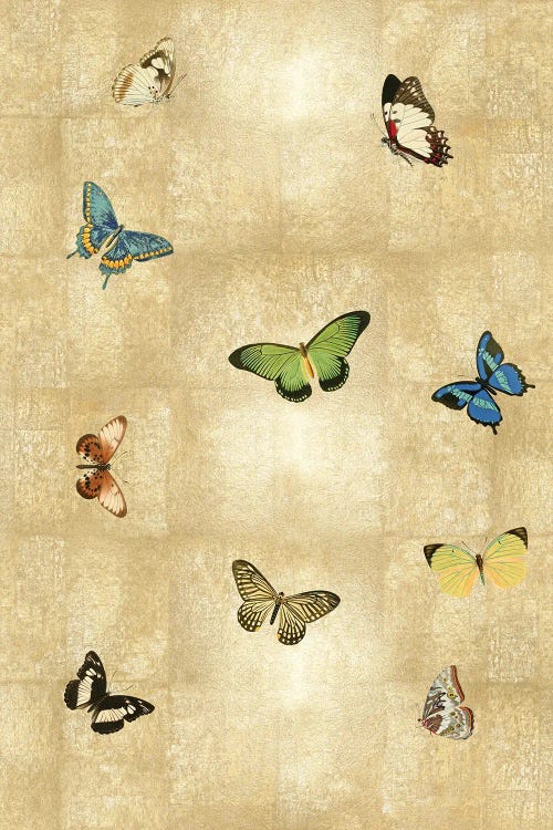 Butterflies On Gold I