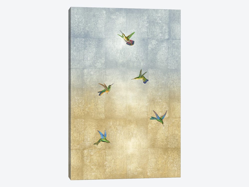 Hummingbirds In Flight II by Tina Blakely 1-piece Canvas Art