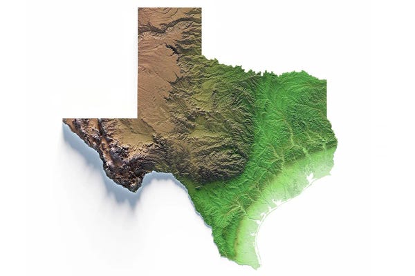 Trobart Maps: Texas by Trobart Maps