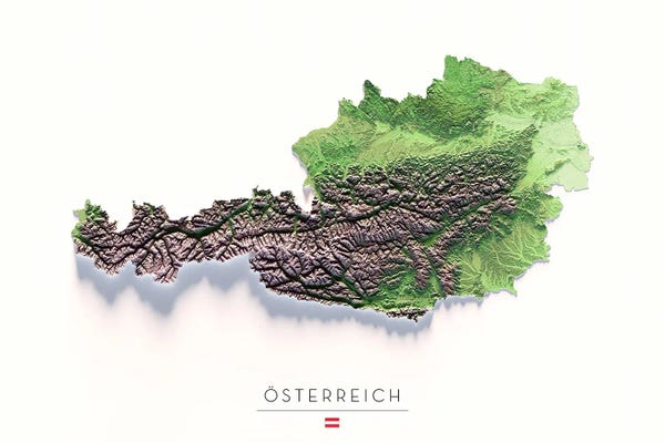 Austria: Austria by Trobart Maps