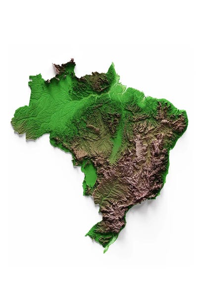 Brazil: Brazil by Trobart Maps