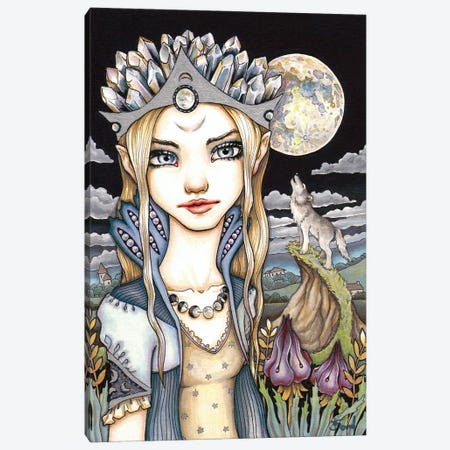 Princess Luna Canvas Print #TBN103} by Tanya Bond Canvas Art