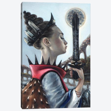 Queen Of Swords Canvas Print #TBN104} by Tanya Bond Canvas Print