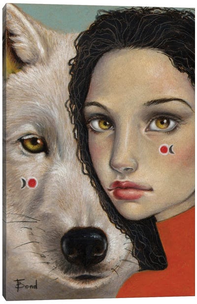 Solitude Canvas Art Print - Wolf Art
