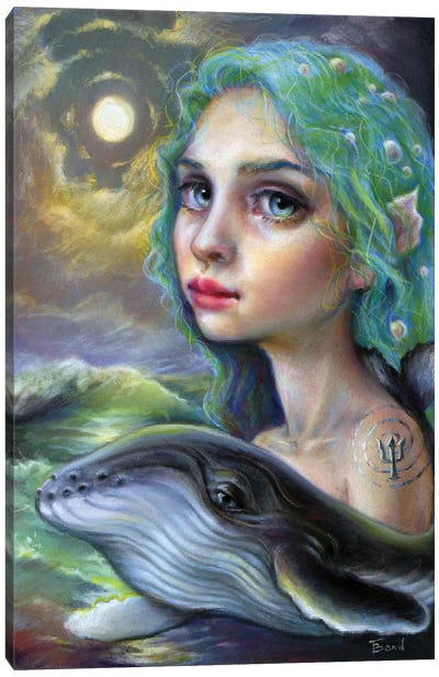 Whale Guardian Canvas Art Print - Tanya Bond