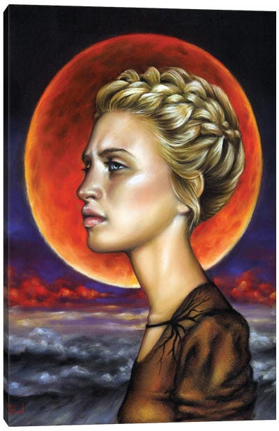 Blood Moon Canvas Art Print - Tanya Bond