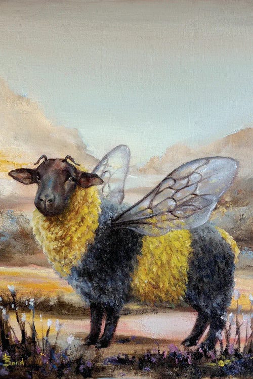 Bumblesheep by Tanya Bond wall art