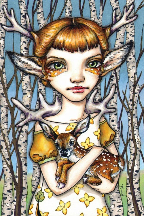 Deer Dorothy Art Print by Tanya Bond | iCanvas