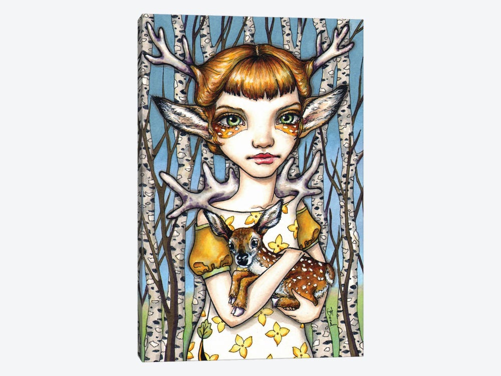 Deer Dorothy by Tanya Bond 1-piece Canvas Artwork
