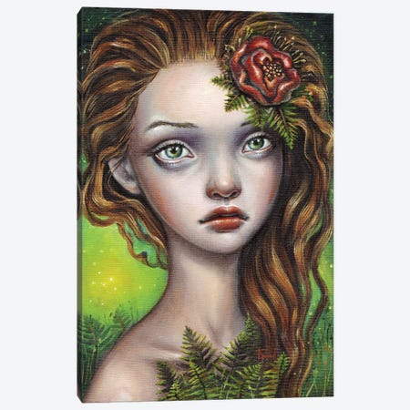 Fern Flower Canvas Print #TBN50} by Tanya Bond Canvas Art Print